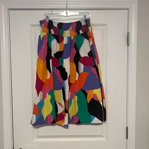 a new day Multicolor Abstract A-Line Skirt